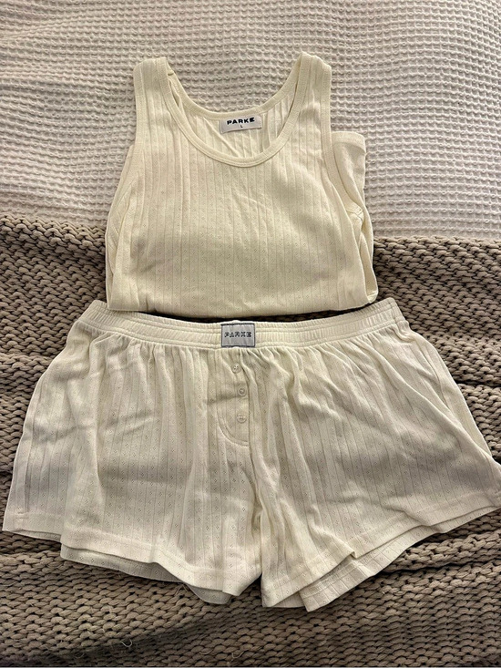 Parke Other - PARKE Bridal Two-Piece Pajama Set in Cream,  New w/o Tags